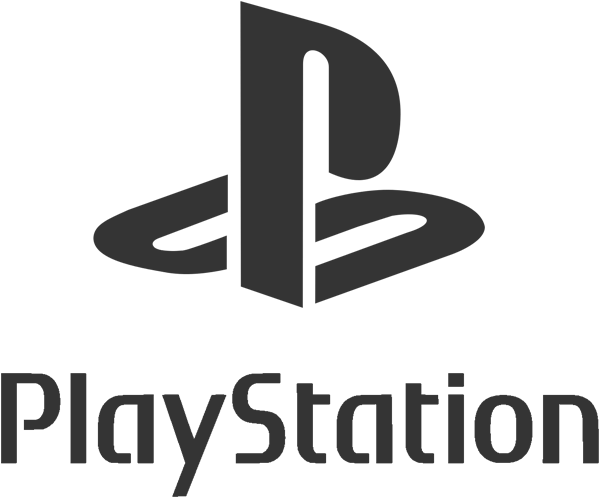 Play Station Logo Blue Background PNG Image