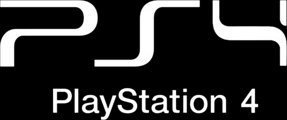 Play Station4 Logo Blackand White PNG Image