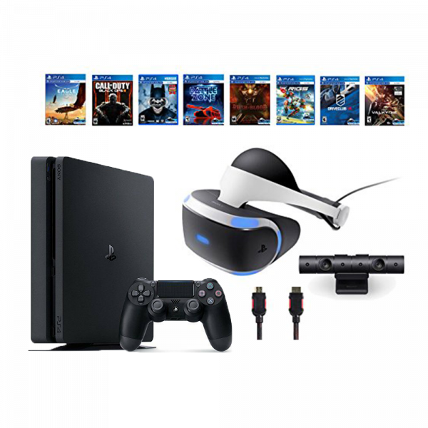 Play Station4and V R Gaming Setup PNG Image