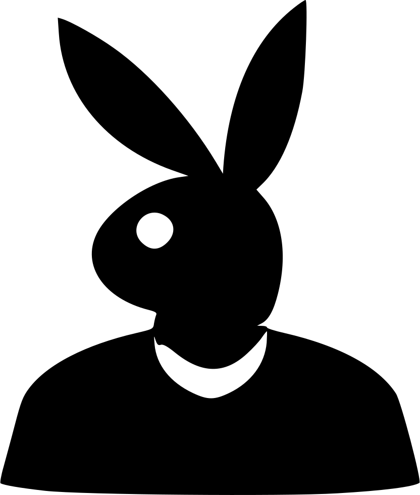 Playboy Bunny Logo Silhouette PNG Image