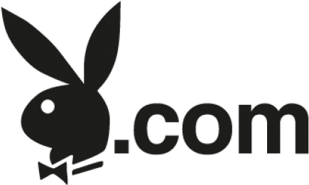 Playboy Logo Blackand White PNG Image