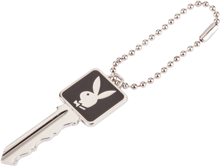 Playboy Logo Key Pendant PNG Image