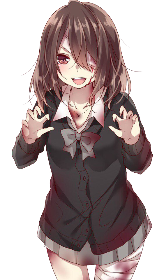 Playful Anime Vampire Girl.png PNG Image