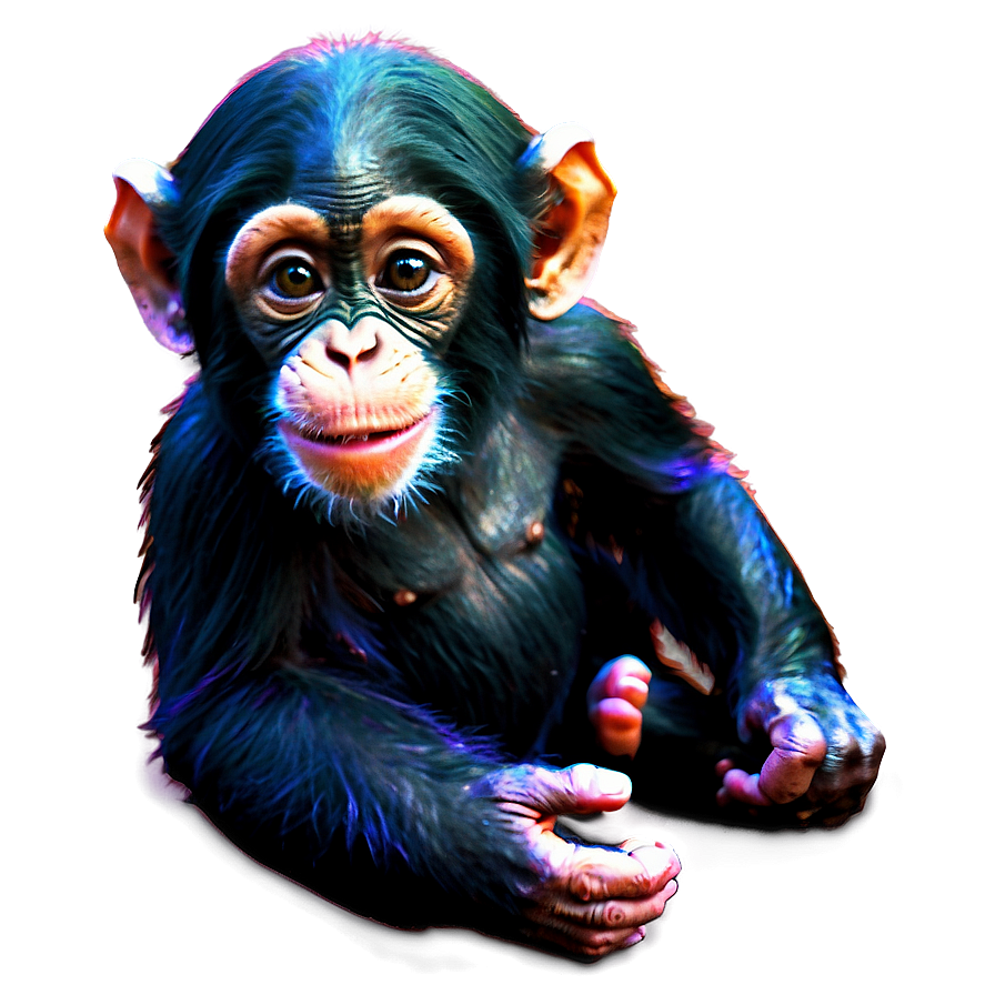 Playful Baby Chimpanzee Png Xwj50 PNG Image