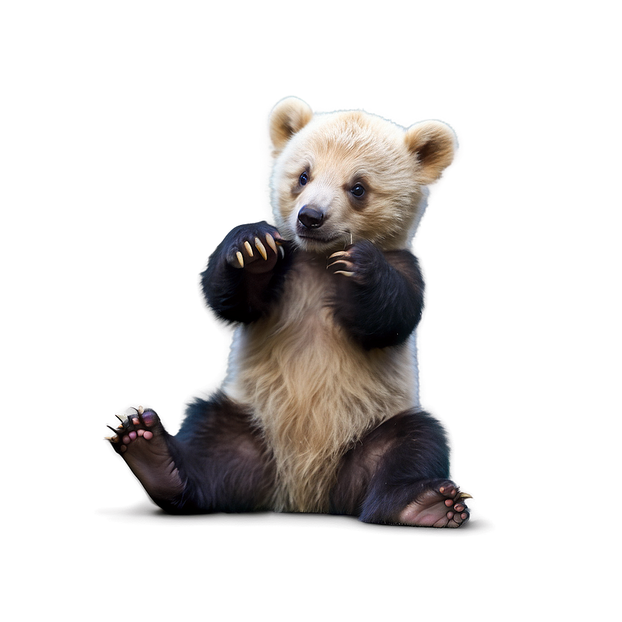 Playful Bear Cub Png Slo PNG Image