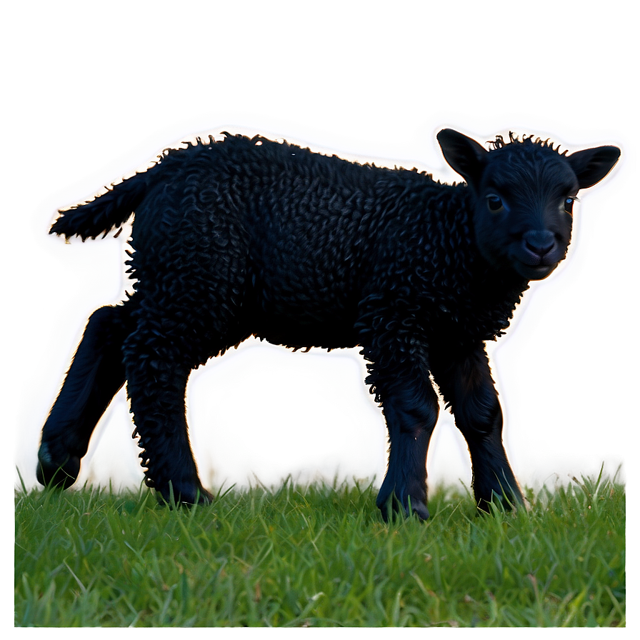 Playful Black Lamb Png Yki40 PNG Image