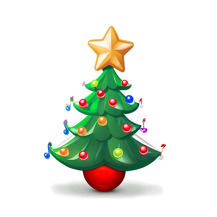 Playful Cute Christmas Tree Png Obp PNG Image