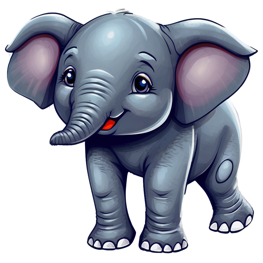 Playful Elephant Cartoon Png Jng14 PNG Image