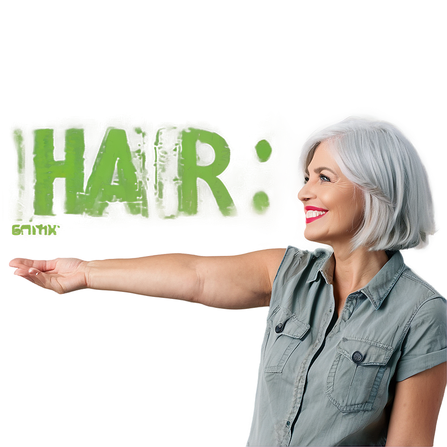 Playful Grey Hair Png Wit62 PNG Image