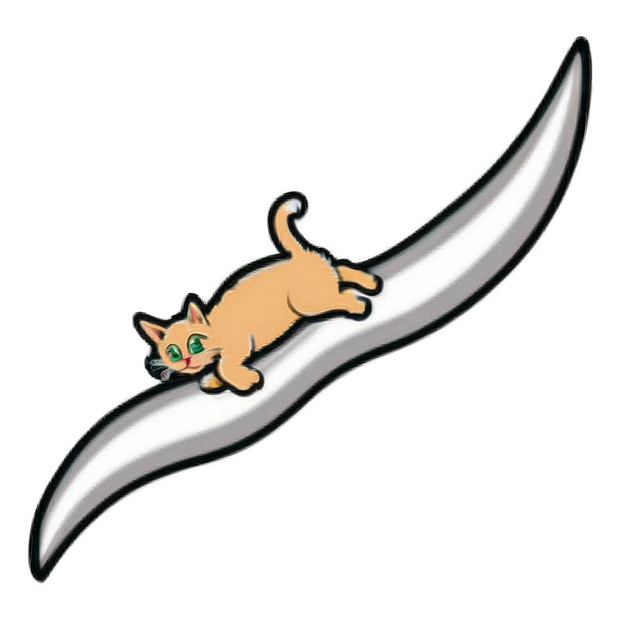 Playful Kitty Graphic Png A PNG Image