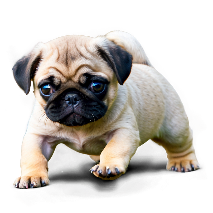 Playful Pug Puppy Png Wrk98 PNG Image