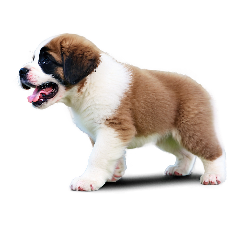 Playful Saint Bernard Puppies Png 06252024 PNG Image