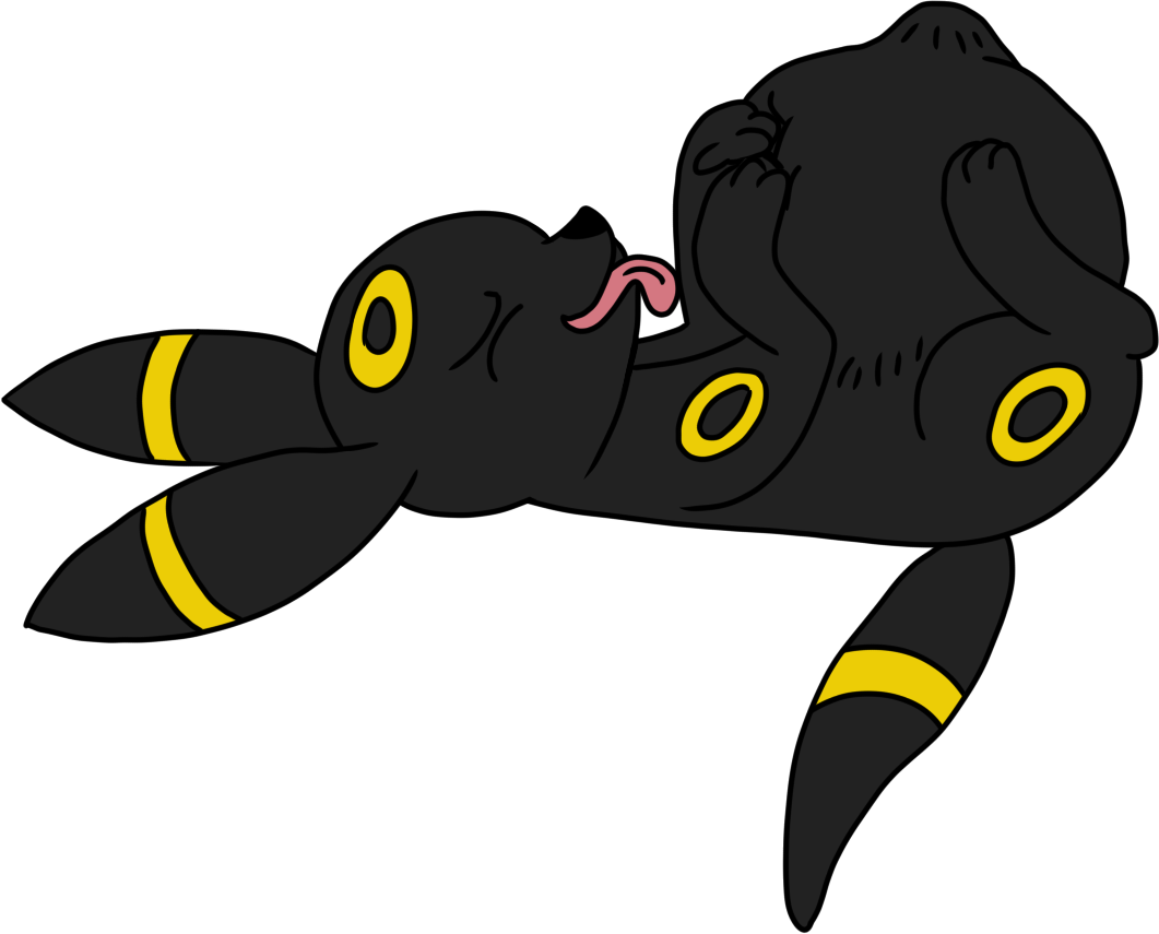 Playful Umbreon Cartoon PNG Image