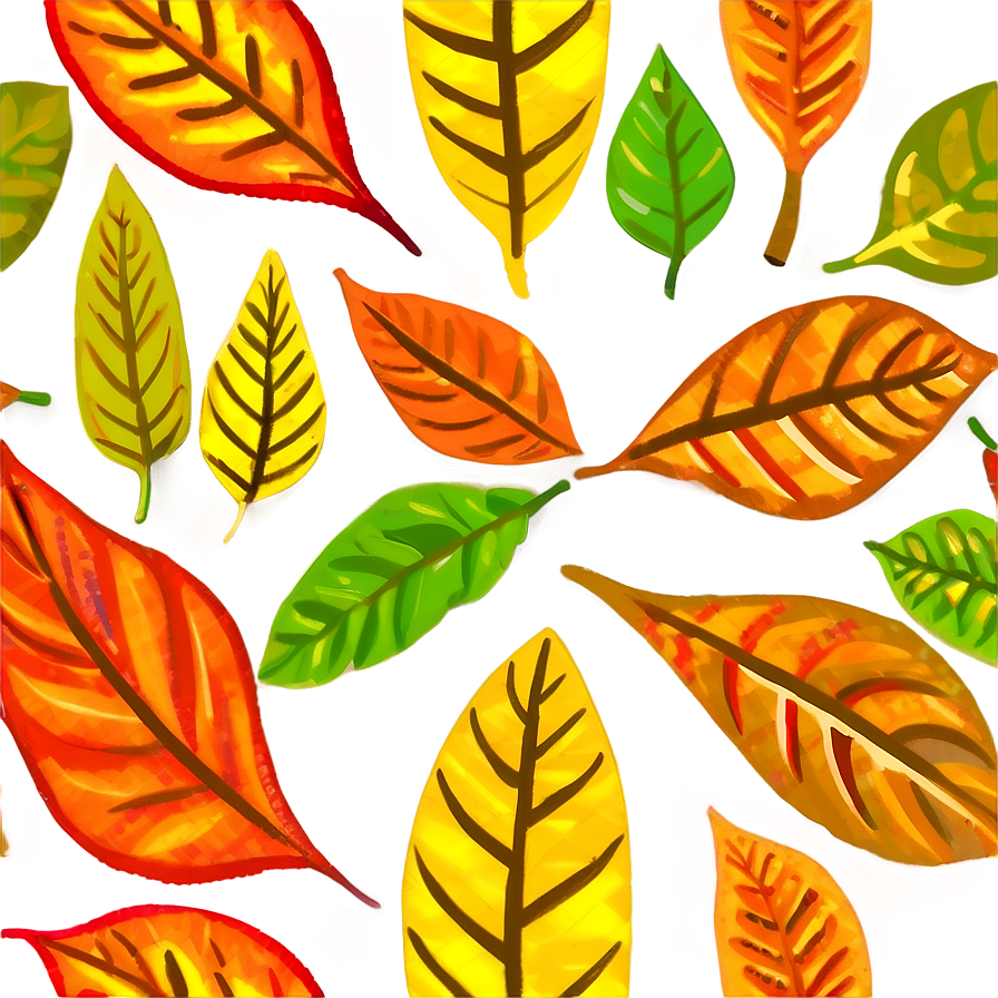 Plentiful Fall Leaves Png Tsj PNG Image