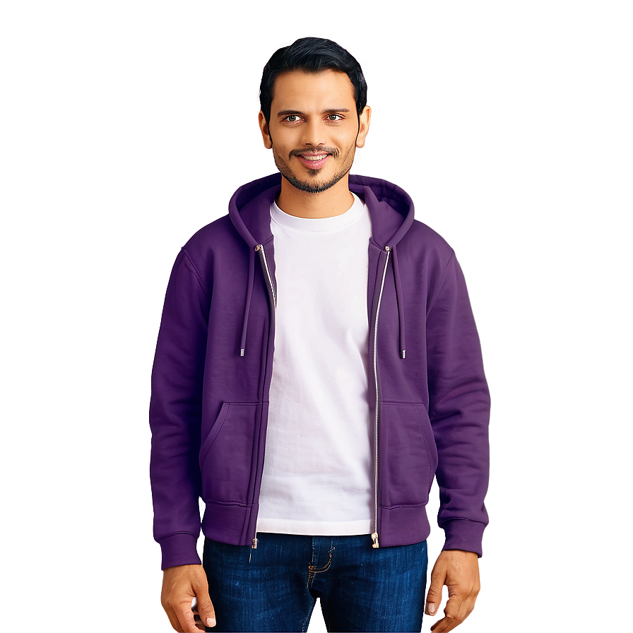 Plum Purple Hoodie Representation Png 06292024 PNG Image