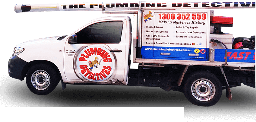 Plumbing Detectives Van Side View PNG Image