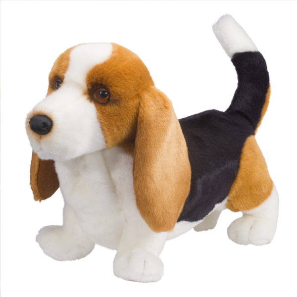 Plush Basset Hound Toy PNG Image