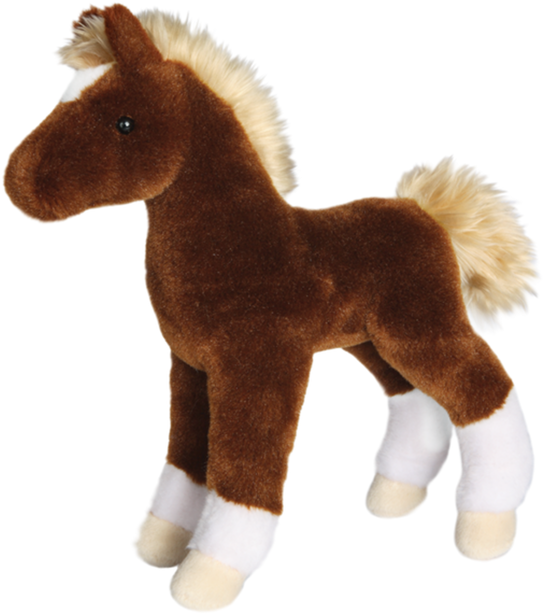 Plush Brown Foal Toy PNG Image