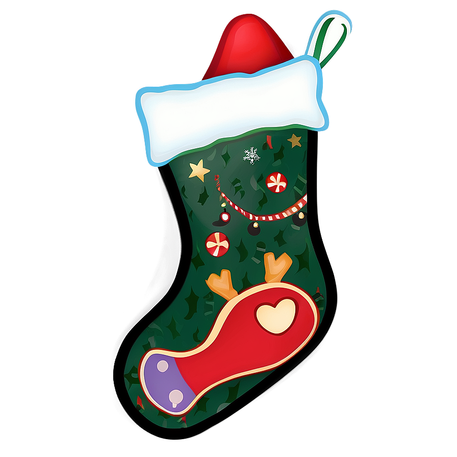 Plush Christmas Stocking Png Rqc PNG Image