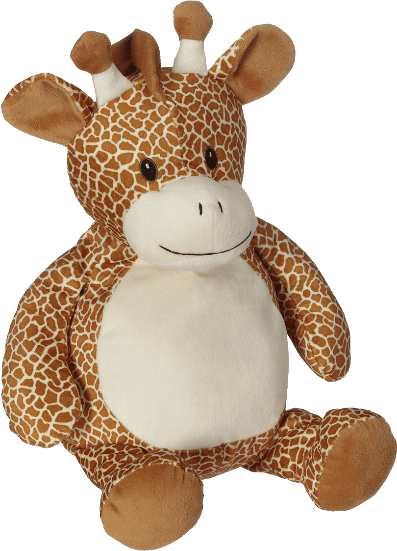 Plush Giraffe Toy Sitting PNG Image