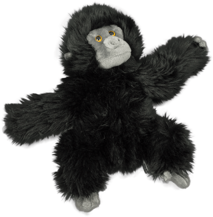 Plush Gorilla Toy Spread Arms PNG Image