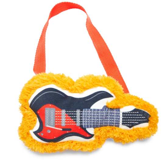 Plush Guitar Handbag PNG Image