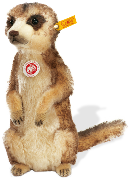 Plush Meerkat Toy Standing PNG Image