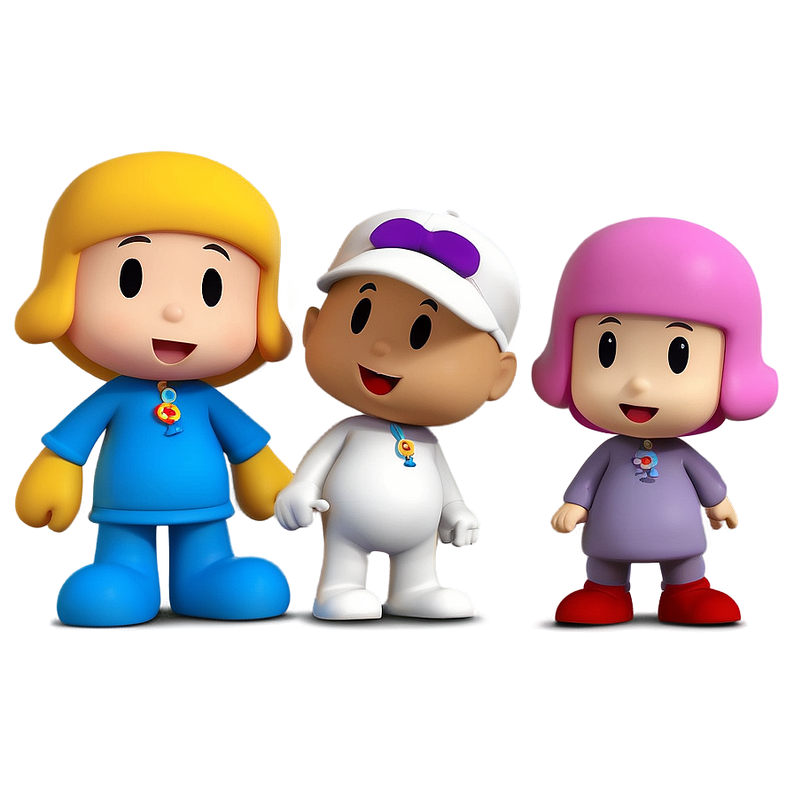 Pocoyo And Friends Illustration Png Cth PNG Image