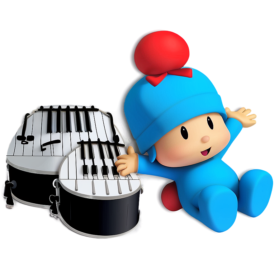 Pocoyo And Musical Instruments Png 05232024 PNG Image