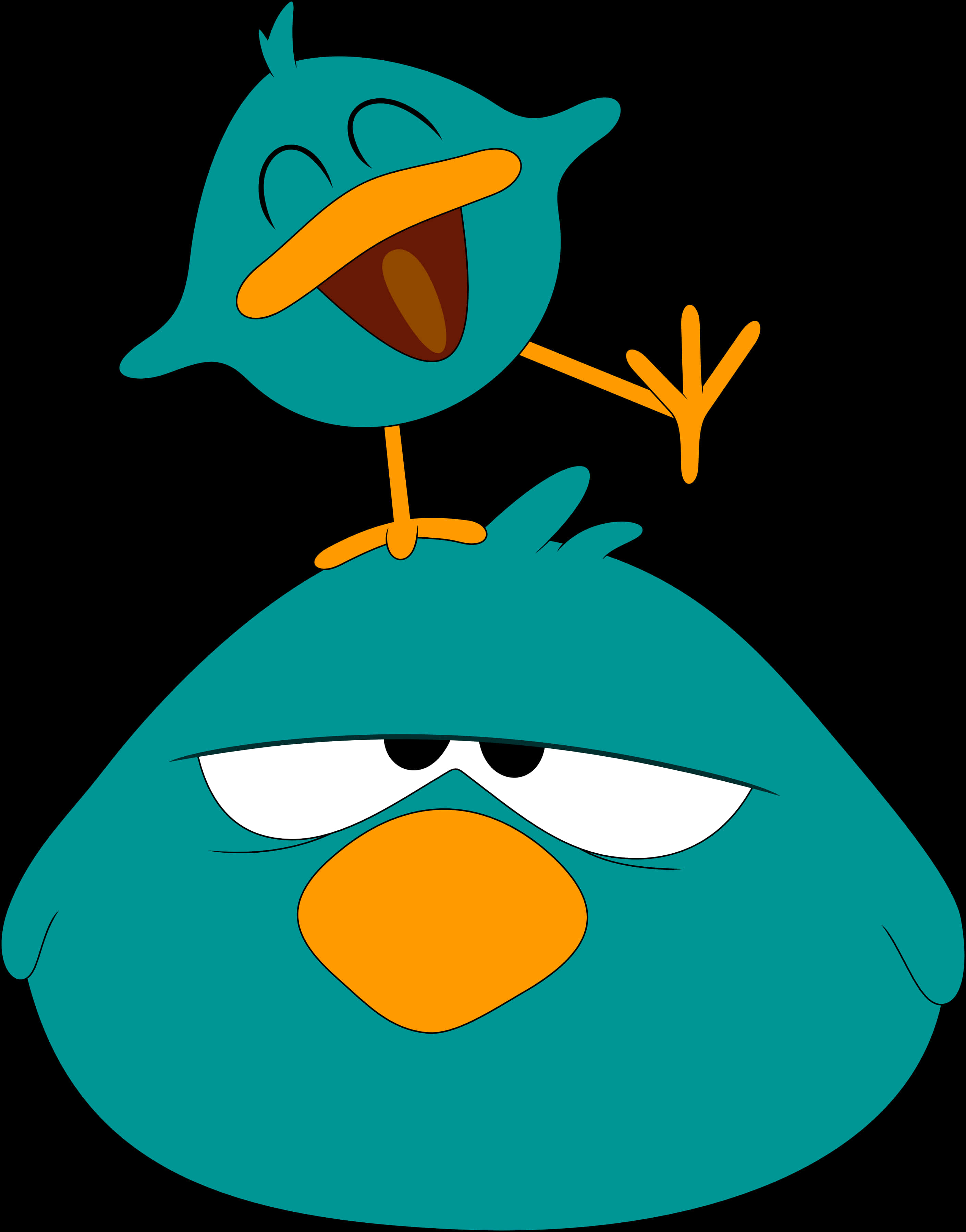 Pocoyo Friends Sleepy Birdand Pato PNG Image