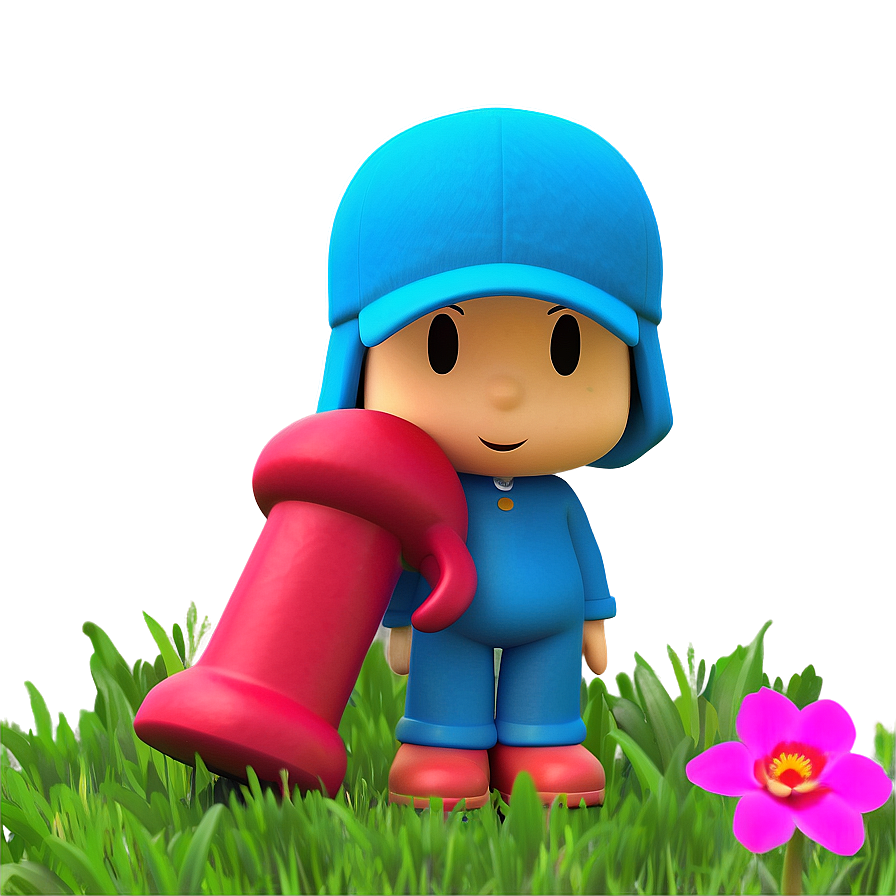 Pocoyo In The Garden Png 05232024 PNG Image