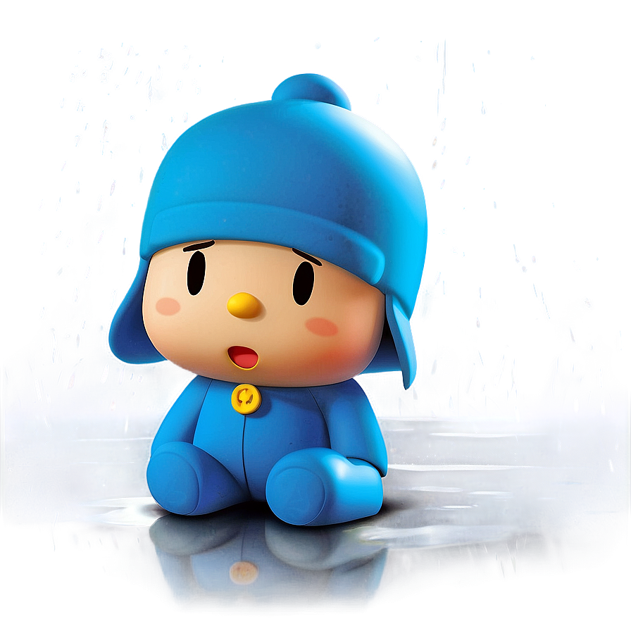 Pocoyo In The Rain Png Dln23 PNG Image