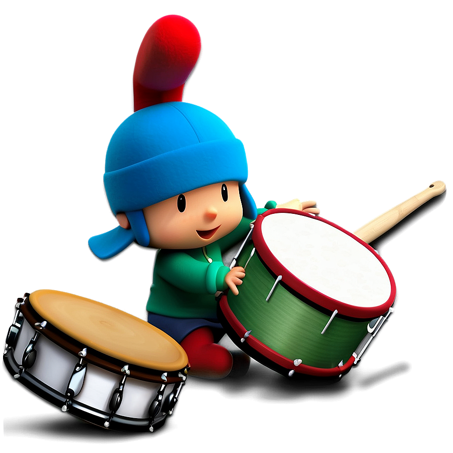 Pocoyo Playing Drums Png 21 PNG Image