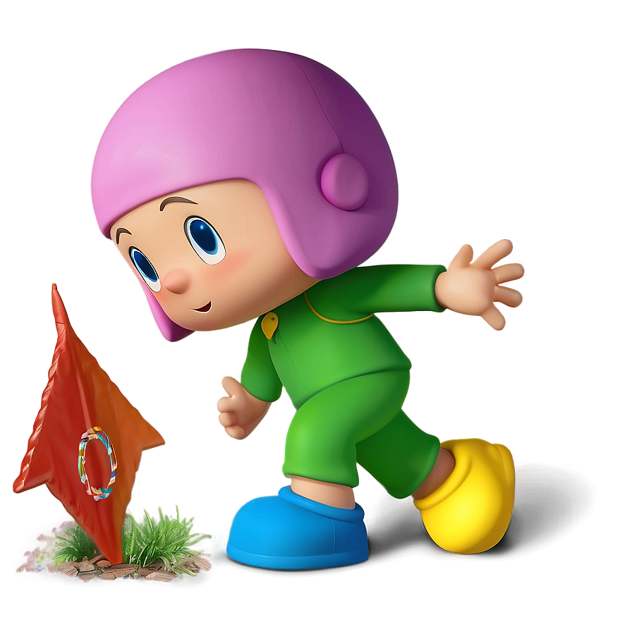 Pocoyo Playing Hide And Seek Png Uba PNG Image