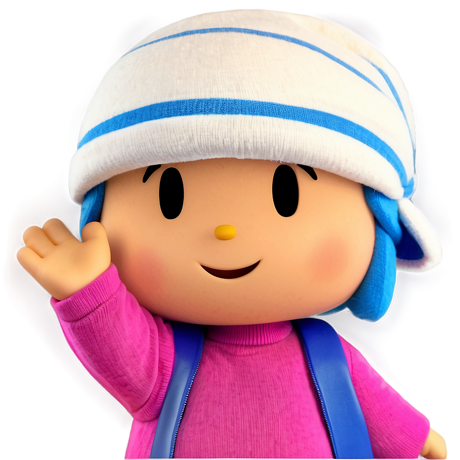 Pocoyo Waving Hand Png Pup64 PNG Image