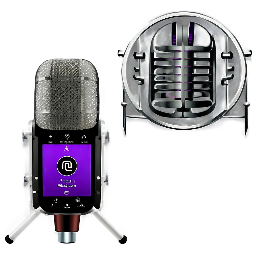 Podcast Microphone For Smartphones Png Xgk82 PNG Image