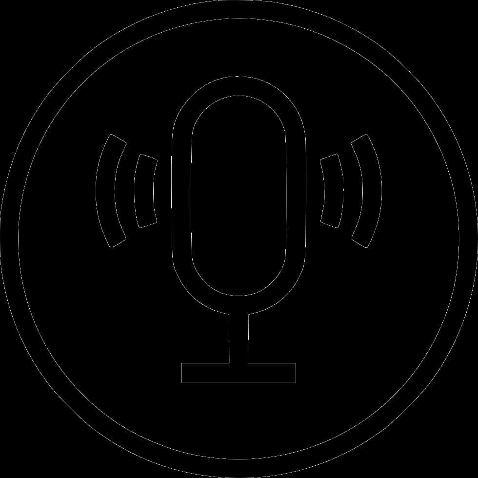 Podcast Microphone Icon PNG Image