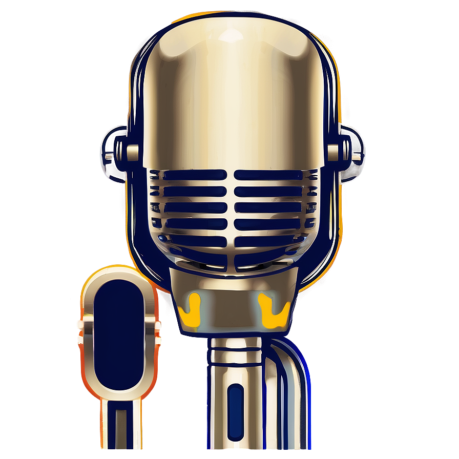 Podcast Microphone With Headphones Png 67 PNG Image