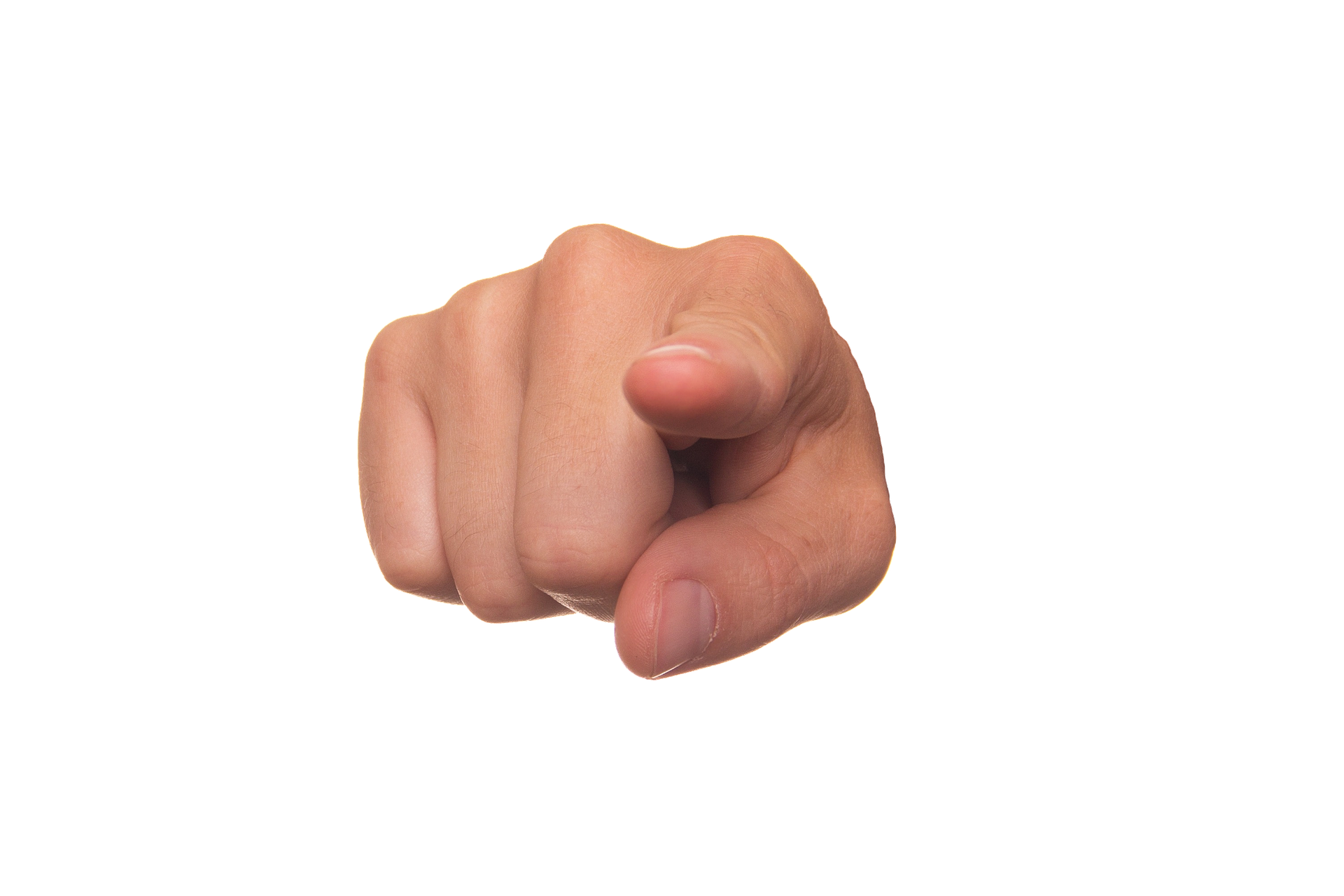 Pointing Finger Gesture Isolated PNG Image