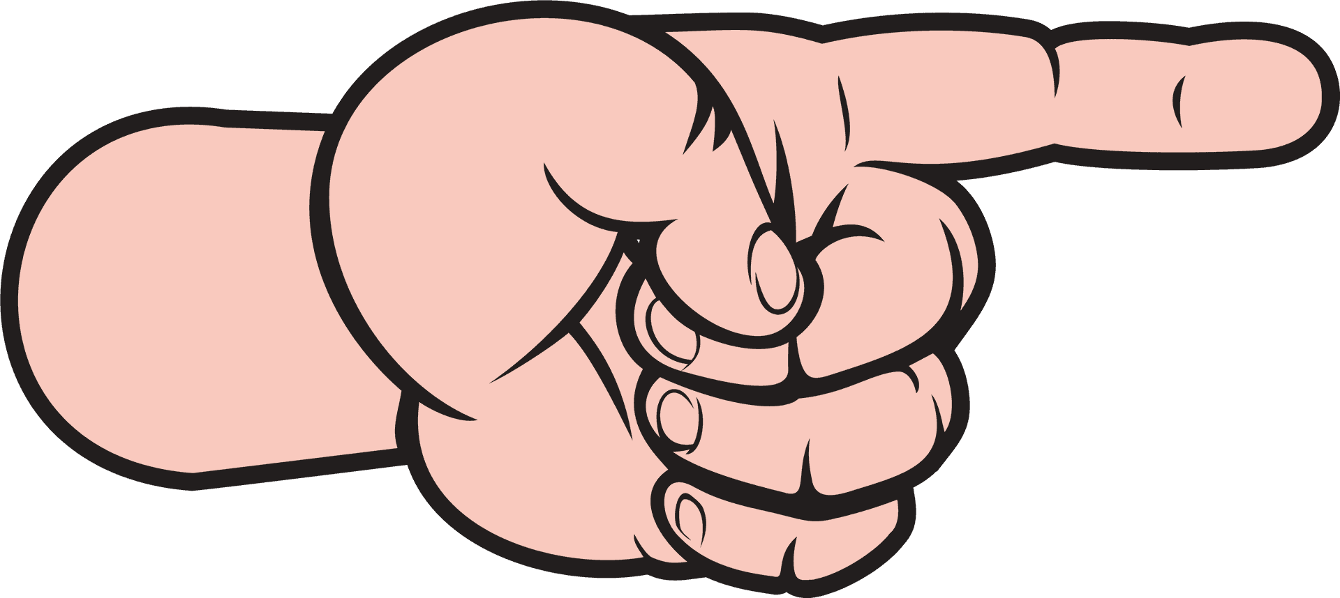 Pointing Hand Clipart PNG Image