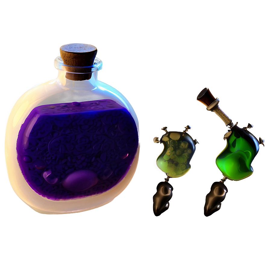 Poison Potion Bottle Png Ywt17 PNG Image