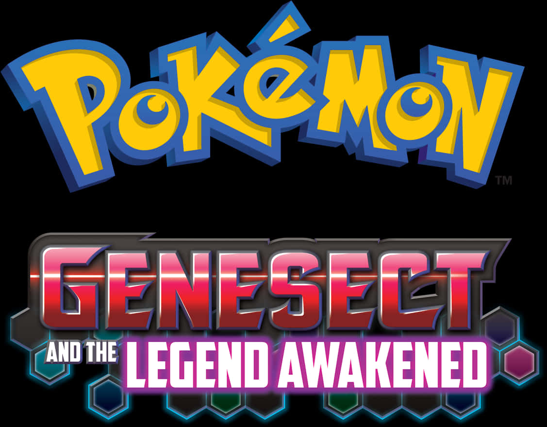 Pokemon Genesect Legend Awakened Logo PNG Image