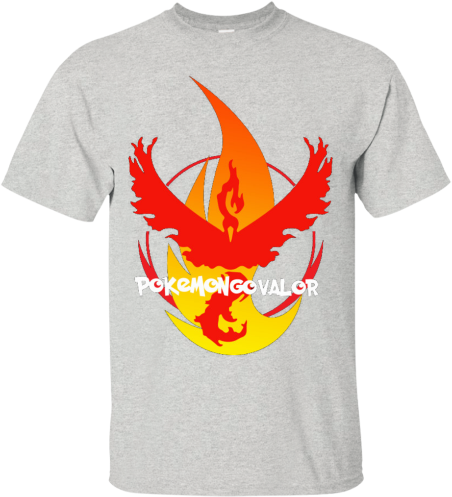 Pokemon Go Valor Team T Shirt PNG Image