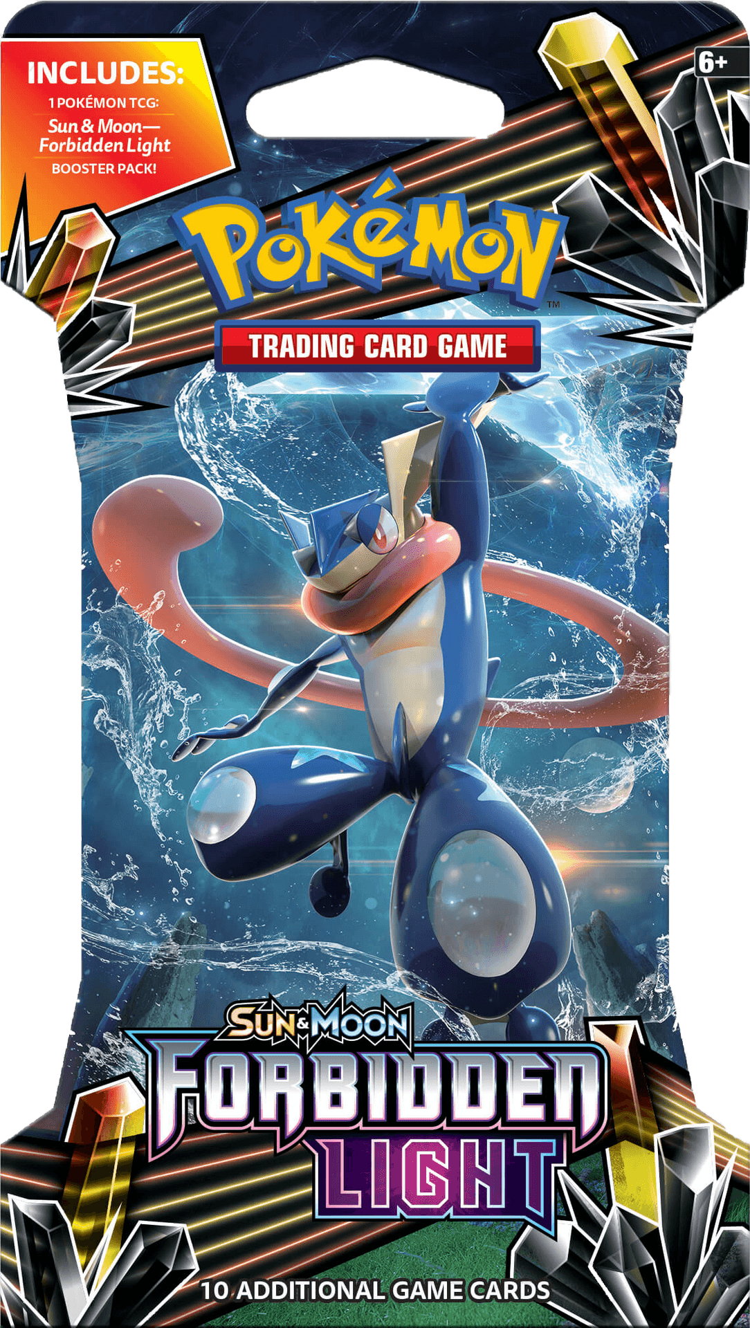 Pokemon T C G Sun Moon Forbidden Light Booster Pack PNG Image