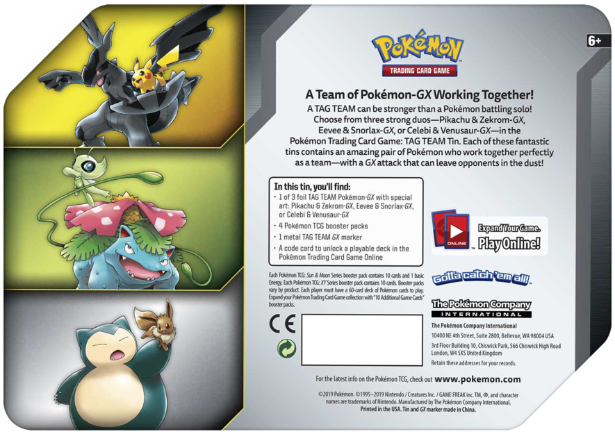 Pokemon Tag Team G X Tin Packaging PNG Image