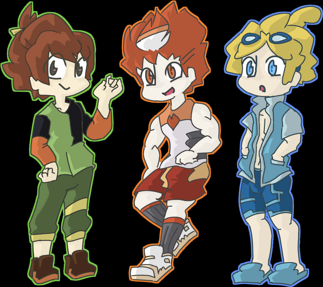 Pokemon Trainer Evolution Artwork PNG Image