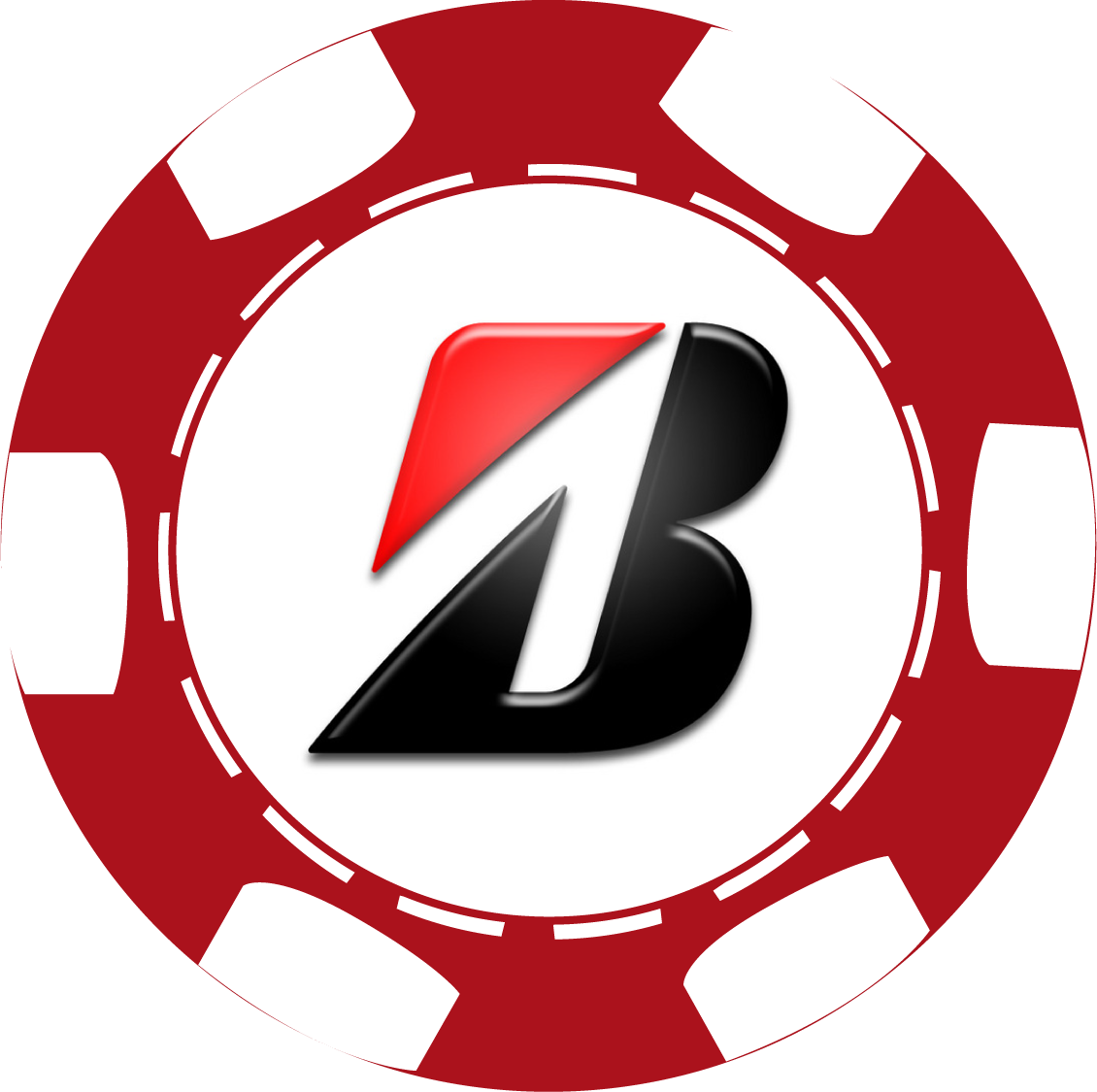 Poker Chip Logo Design PNG Image