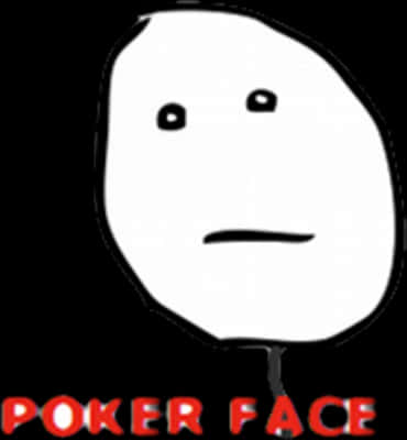 Poker Face Meme PNG Image