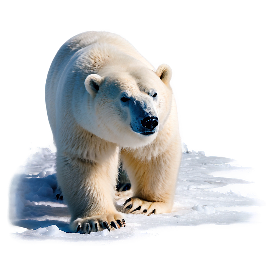 Polar Bear In Snow Png Kjc6 PNG Image