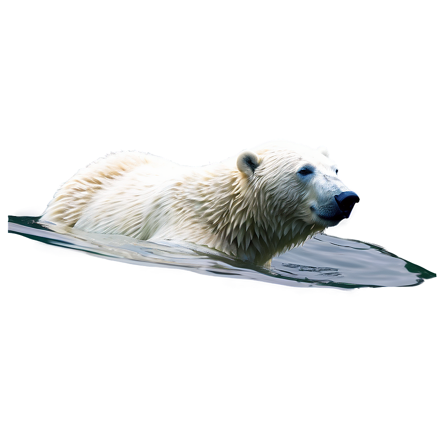 Polar Bear Swimming Png Ocl PNG Image